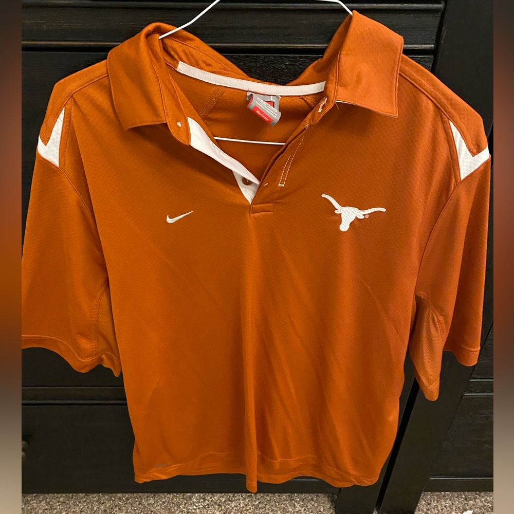 University of Texas Men Large Golf Polo, worn once